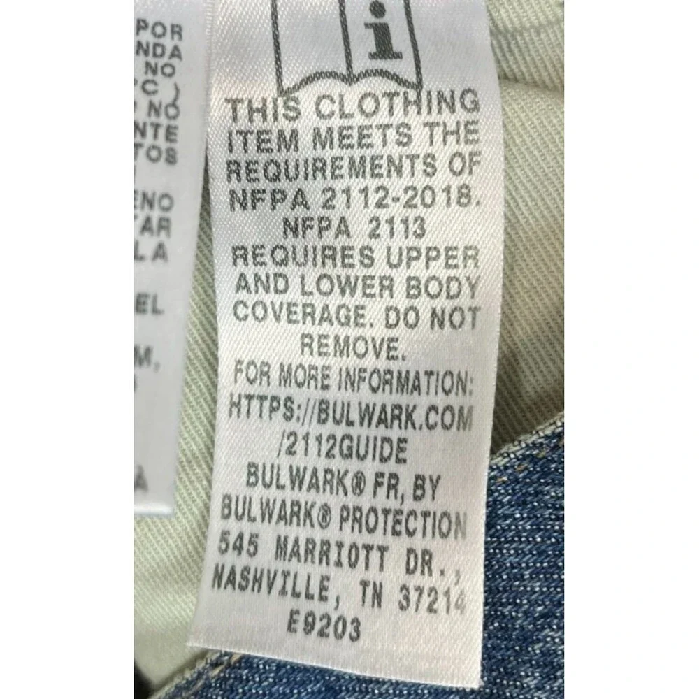 Bulwark FR Carpenter Jeans Men's 32x32 Flame Resistant Workwear Cat2 2112 NEW